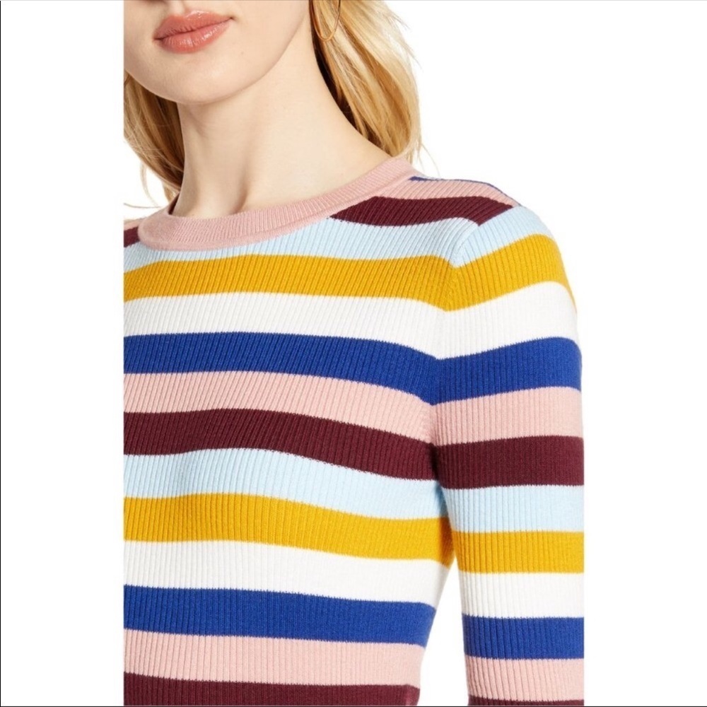 Halogen Striped Ribbed Knit Sweater L - Picture 15 of 16